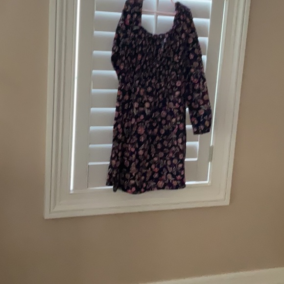 GAP Blue and Black Long Sleeve Scoop Neck Sundress - Picture 1 of 1